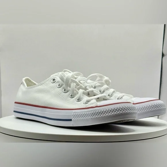 NWB Converse Chuck Taylor All Star Low Top White Canvas Unisex Shoes Size W 9 M7 - Picture 7 of 12